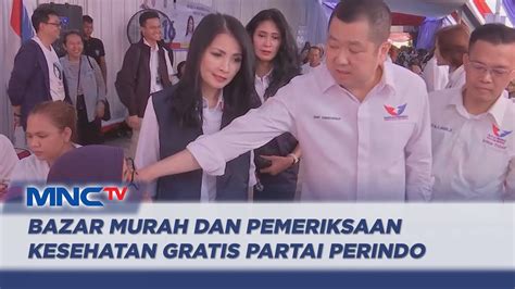 Bazar Murah Dan Pemeriksaan Kesehatan Gratis Partai Perindo Disambut