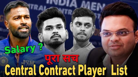 BCCI Central Contract List 2024 Player List And Their Salary All