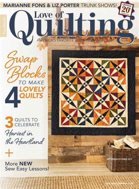 Fons And Porters Love Of Quilting Septemberoctober 2019 Digital