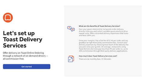 Getting Started: Toast Delivery Services Signup & Setup