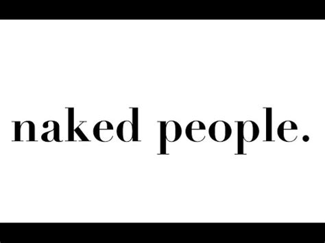 The World Of The Naked People YouTube