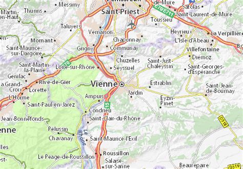 MICHELIN Vienne map - ViaMichelin