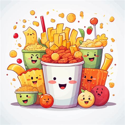 Premium Vector Food Cartoon