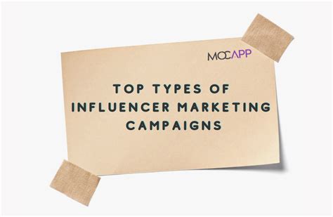 Top Types Of Influencer Marketing Campaigns With Examples Mocapp