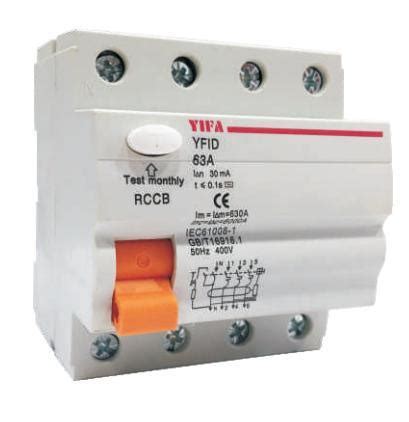 Low Voltage Circuit Breaker Yfid 63 Type Residual Current Operated