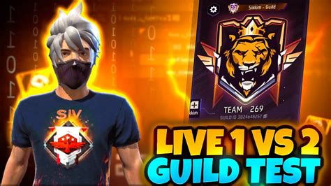 Live Guild Test Vs Ff Live Guild Testing Free Fire Guild Test