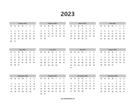 2023 Calendar – Free Printable