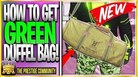 GTA 5 Online SOLO How To Get The GREEN Duffel Bag GTA 5 Green