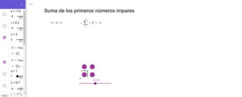 Suma De Los Primeros Números Impares Geogebra