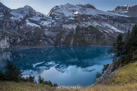 S Jour Photo D Automne Au Lac D Oeschinensee Kandersteg Suisse