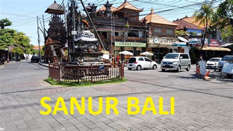 Sanur Bali Southern Section Of Main Road Jalan Danau Tamblingan Youtube