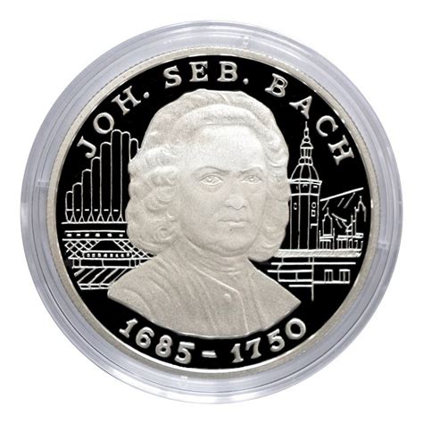 Andorra 1997 Official ECU 10 Diners Johann Sebastian Bach Silver