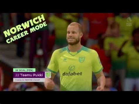 FIFA 20 Norwich Career Mode Jakso 1 Pukki osuu debyytissä YouTube