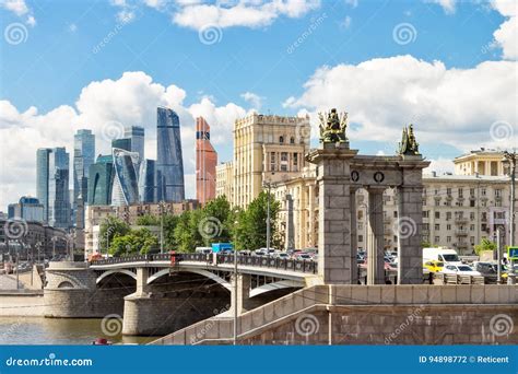 Historical Bridge On The Moscow River Editorial Photography Image Of