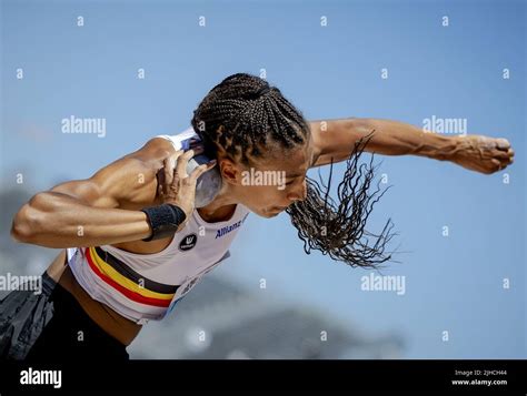 Eugene Nafissatou Thiam Bel In Action During The Heptathlon Shot