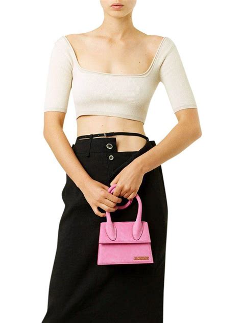 Jacquemus Leather Handbag In Pink Lyst