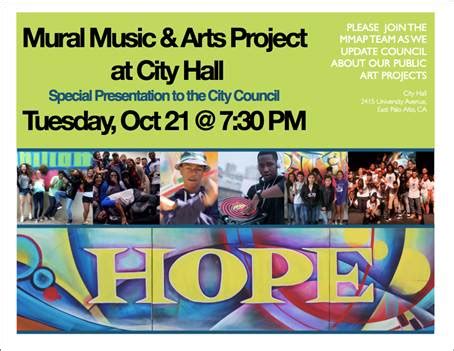 Mural Music Arts Project Updates East Palo Alto City Council On Hot