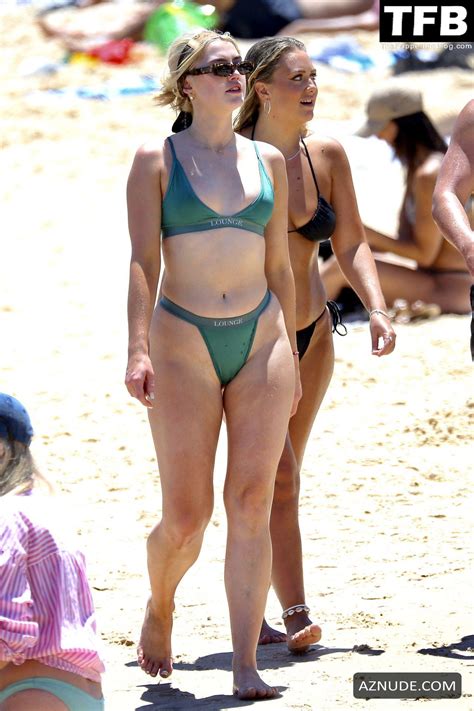 Missy Keating Sexy Shows Off Her Attractive Curves In A Green Bikini At