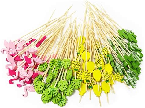 Amazon Honbay 100PCS Tropical Cocktail Picks Sticks Flamingo