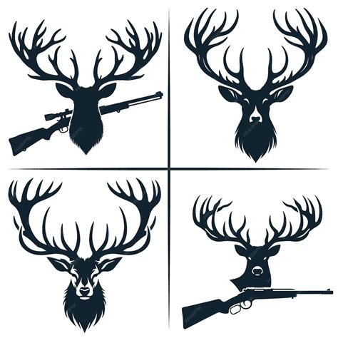 Premium Vector Deer Head Svg Deer Hunting Svg Cut File Cricut File