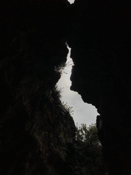 View from inside the Cave of Kreshmoi in Konispol, Albania