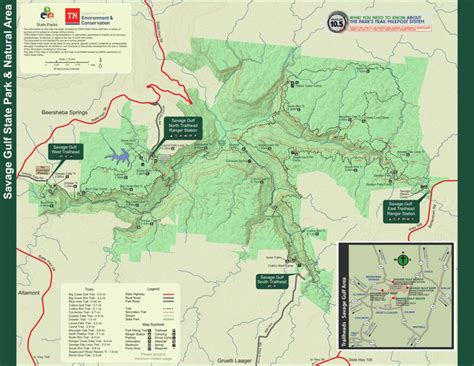 Savage Gulf State Park map by Tennessee State Parks - Avenza Maps ...