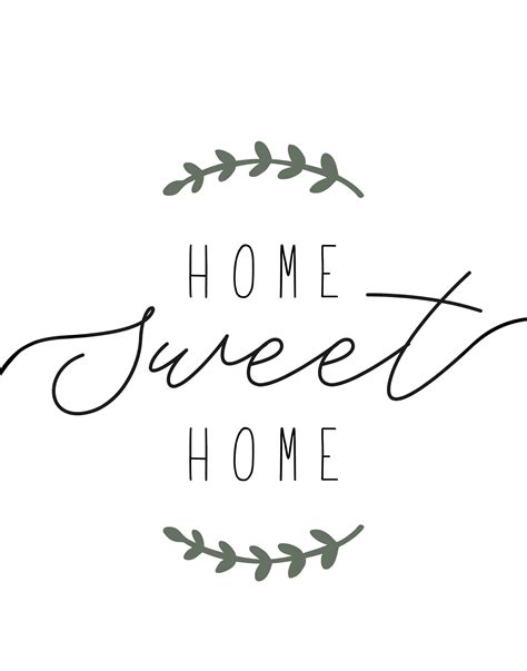 "Home Sweet Home" Printable Farmhouse Art - Lolly Jane