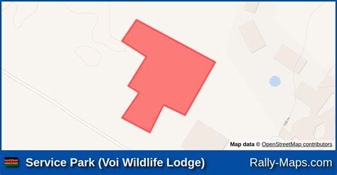 Service Park Voi Wildlife Lodge Stage Map East African Safari