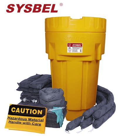 65 Gal Universal Spill Control Kits With Wheeled Poly Overpack Salvage