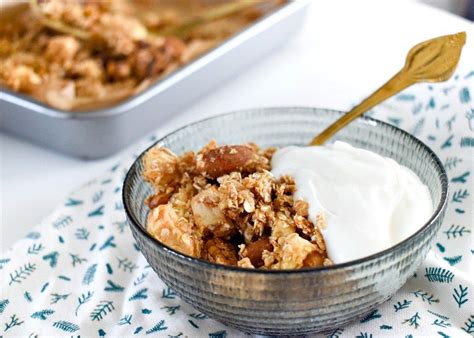 Appel Crumble Met Griekse Yoghurt Ontbijtrecepten Lekker Eten