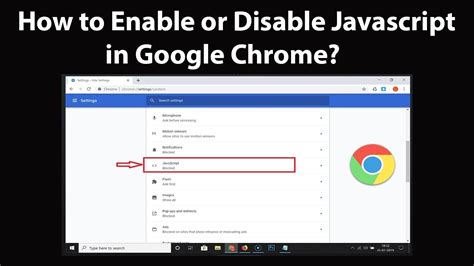 How To Enable Or Disable Javascript In Google Chrome YouTube