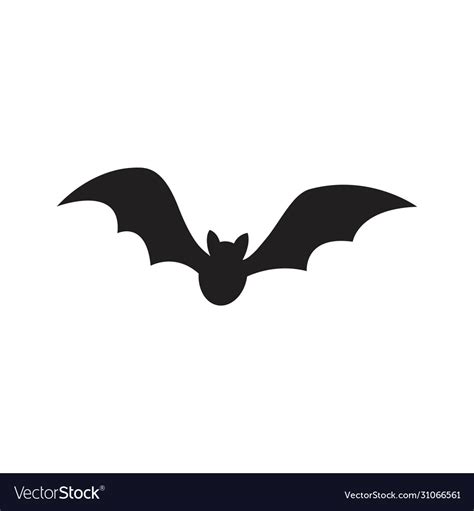 Bat icon template design Royalty Free Vector Image