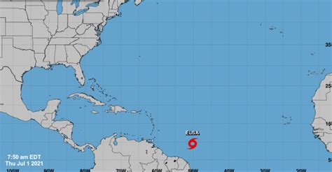 Tropical Storm Elsa 5th Named Storm Forms In Atlantic