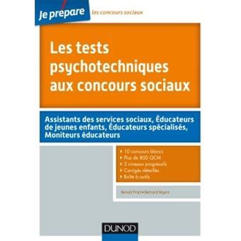 Les Tests Psychotechniques Aux Concours Sociaux Broch Beno T Priet