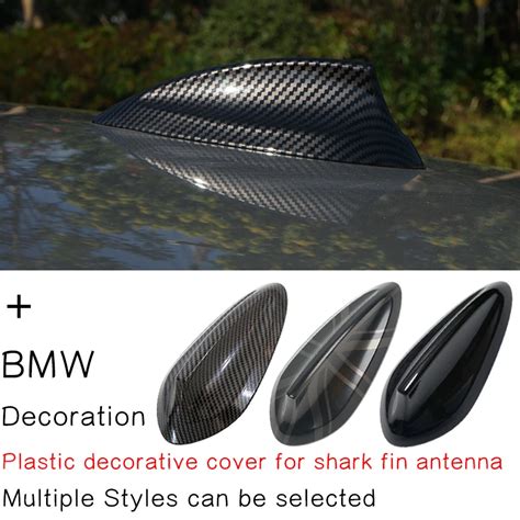 Gloss Black Carbon Fiber Car Shark Fin Antenna Aerials Cover For Bmw F22 F30 F34 F80 F87 F32 F36