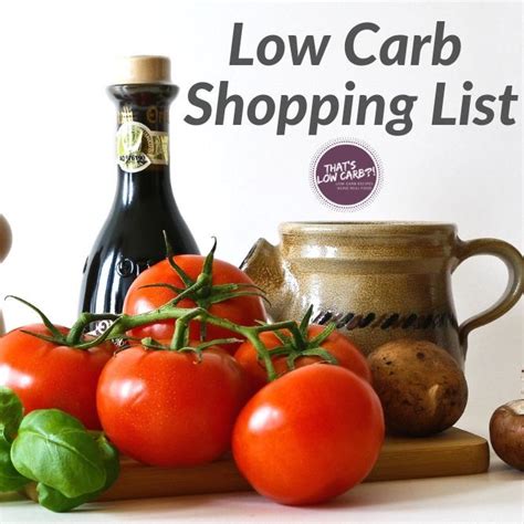 Low Carb Shopping List From Thats Low Carb