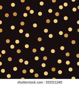 Gold Glittering Polka Dot Seamless Pattern Stock Vector Royalty Free