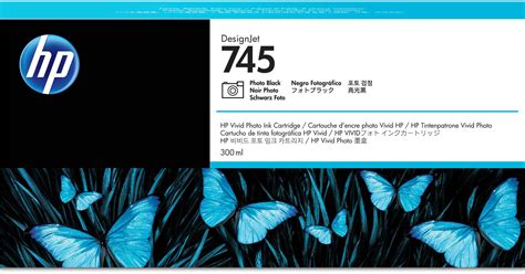 HP 745 DesignJet High Capacity Photo Black Ink Cartridge F9K04A