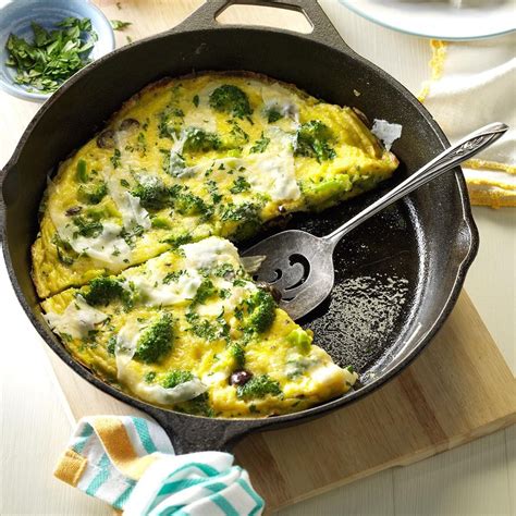 Mediterranean Broccoli Cheese Omelet Recipe How To Make It