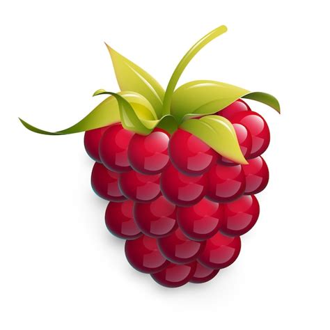 Premium Vector Vector Illustration Of Ripe Raspberry Isolated On