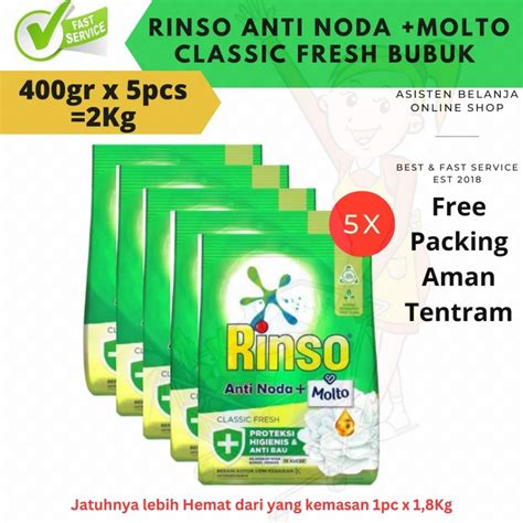 Jual Rinso Bubuk Kg Rose Fresh Classic Fresh Perfume Essence Kg