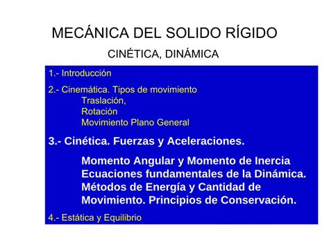 PDF MECÁNICA DEL SOLIDO RÍGIDO PDF fileMecánica del Sólido Rígido