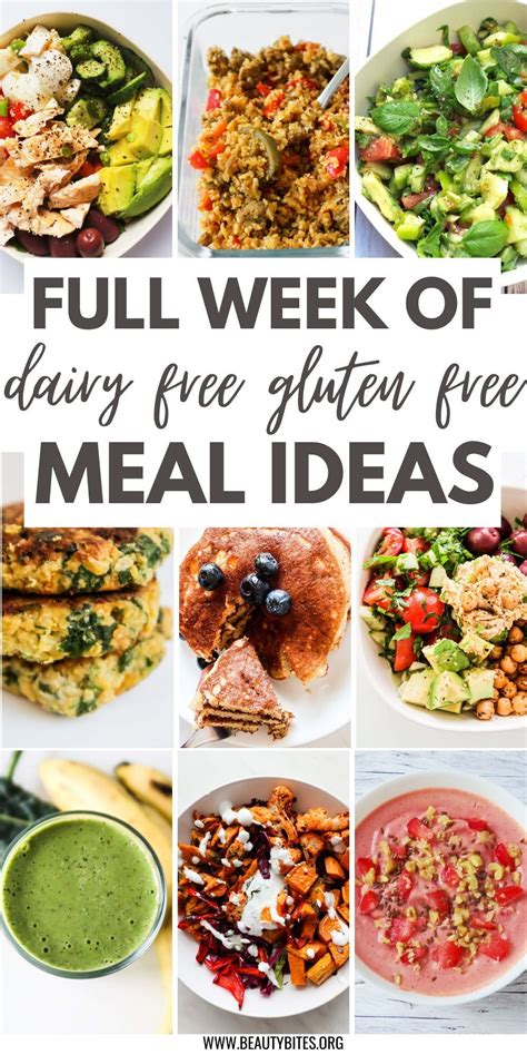 7 Day Dairy Free Gluten Free Meal Plan Beauty Bites Artofit