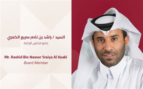 Mr Rashid Bin Nasser Sraiya Al Kaabi Board Member Qatar Chamber