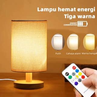 Jual Lampu Meja LED Lampu Tidur Tiga Warna Lampu Retro LED Lampu