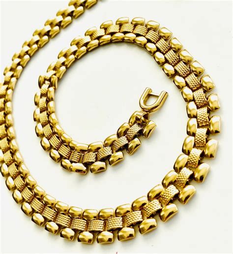 Monet 18 Kt Gold Plated Necklace Auction Online Catawiki