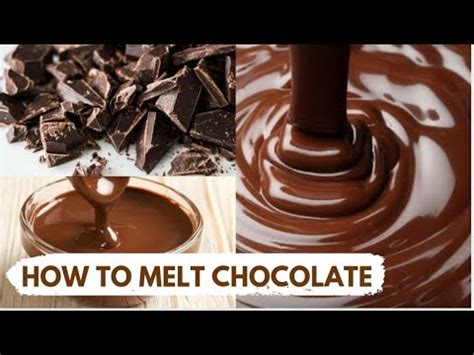 HOW TO MELT CHOCOLATE BEST WAY Easy Way Of Melting Chocolate On Stove