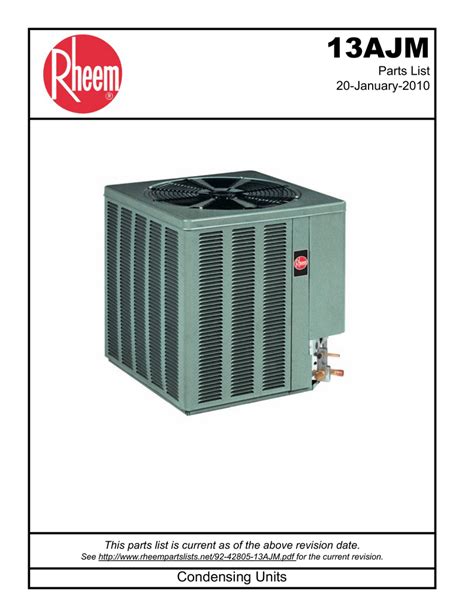 39 rheem air conditioner parts diagram - Diagram For You