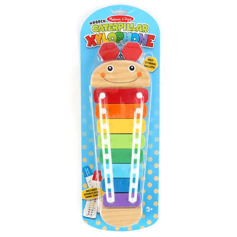 Melissa And Doug Wood Caterpillar Xylophone Ages 3 6 3 Pieces Mardel