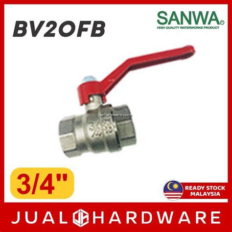 Jh Sanwa Brass Ball Valve Full Bore Water Pipe Fitting Injap